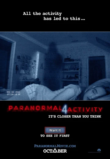 ดูหนัง Paranormal Activity 4 (2012) เรียลลิตี้ ขนหัวลุก 4 HD